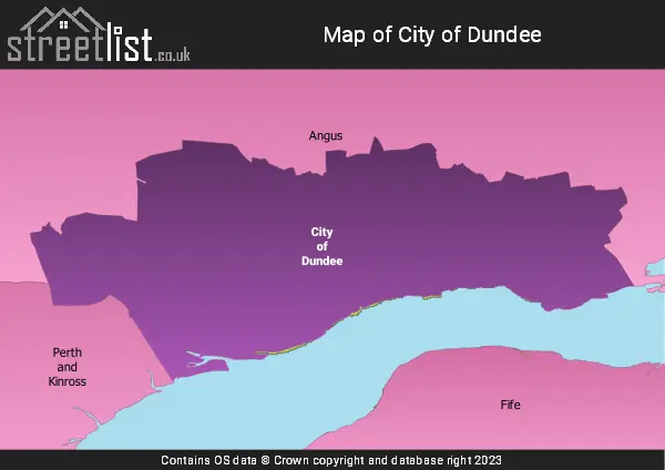 Map of the City of Dundee